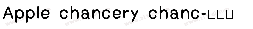 Apple chancery chanc字体转换